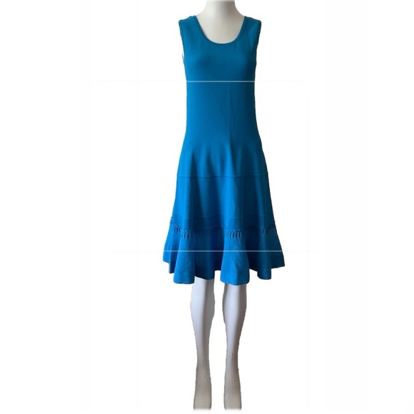 D Exterior Made in Italy Midi Stretch Viscose blend Dress Size M - Picture 1 of 10